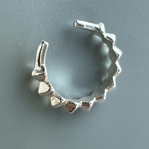 Sterling Silver Spike Ear Cuff - Picture 7 of 8